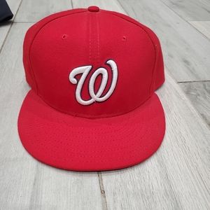 New Era Washington Nationals Fitted Hat (Red)